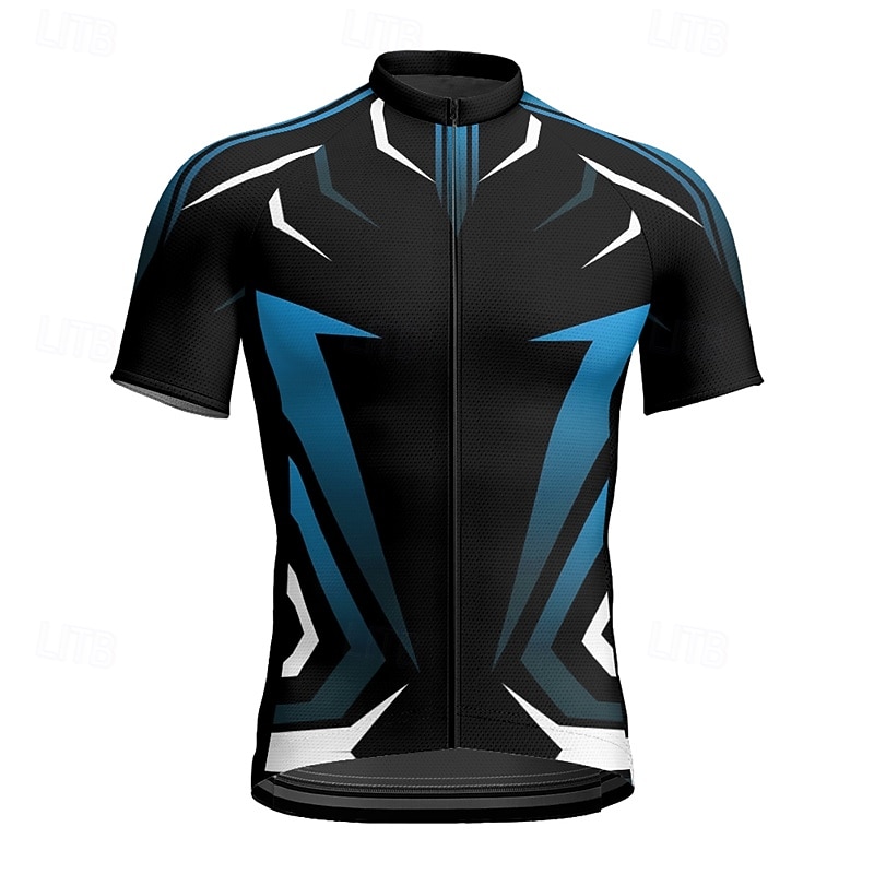 Men's Cycling Jersey Geometric Short Sleeve Bike Tee Tshirt Jersey with 3 Rear Pockets Mountain Bike MTB Quick Dry Anatomic Design Wicking Breathable Sports Yellow Red Blue Clothing Apparel 2026 - $28.99 –P10