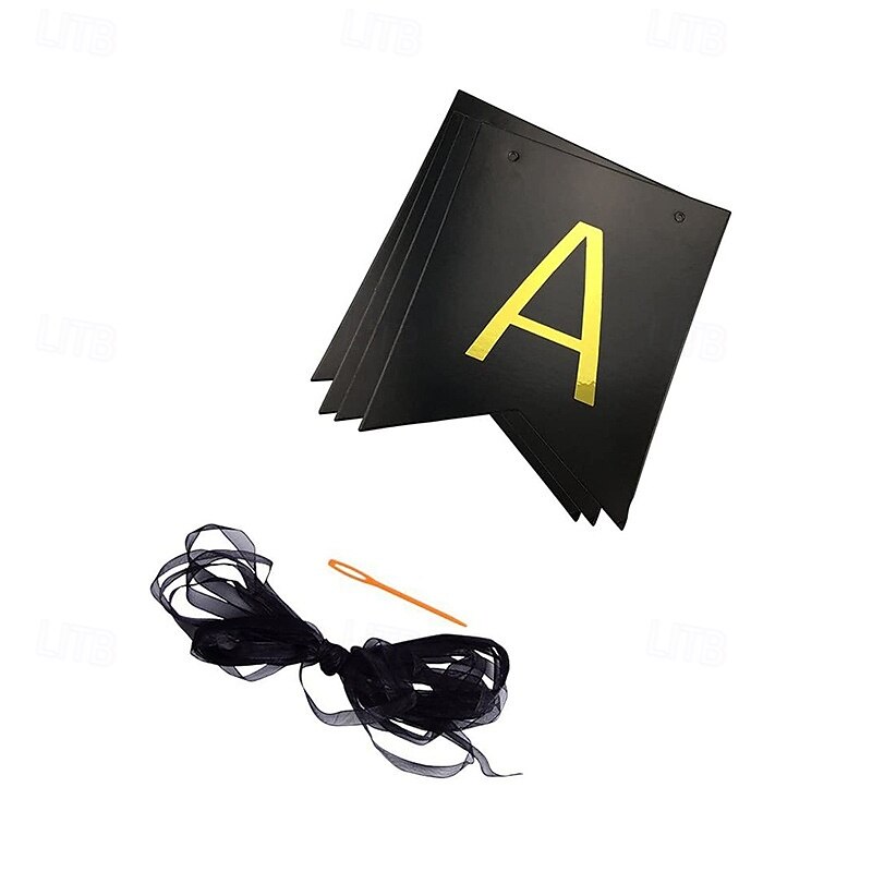 Geburtstagsparty-Banner - "Happy F*cking Birthday" - schwarz &Goldthema mit Quaste oder Wirbel Dekoration Optionen für eine wilde Feier 2025 - $13.99 –P3