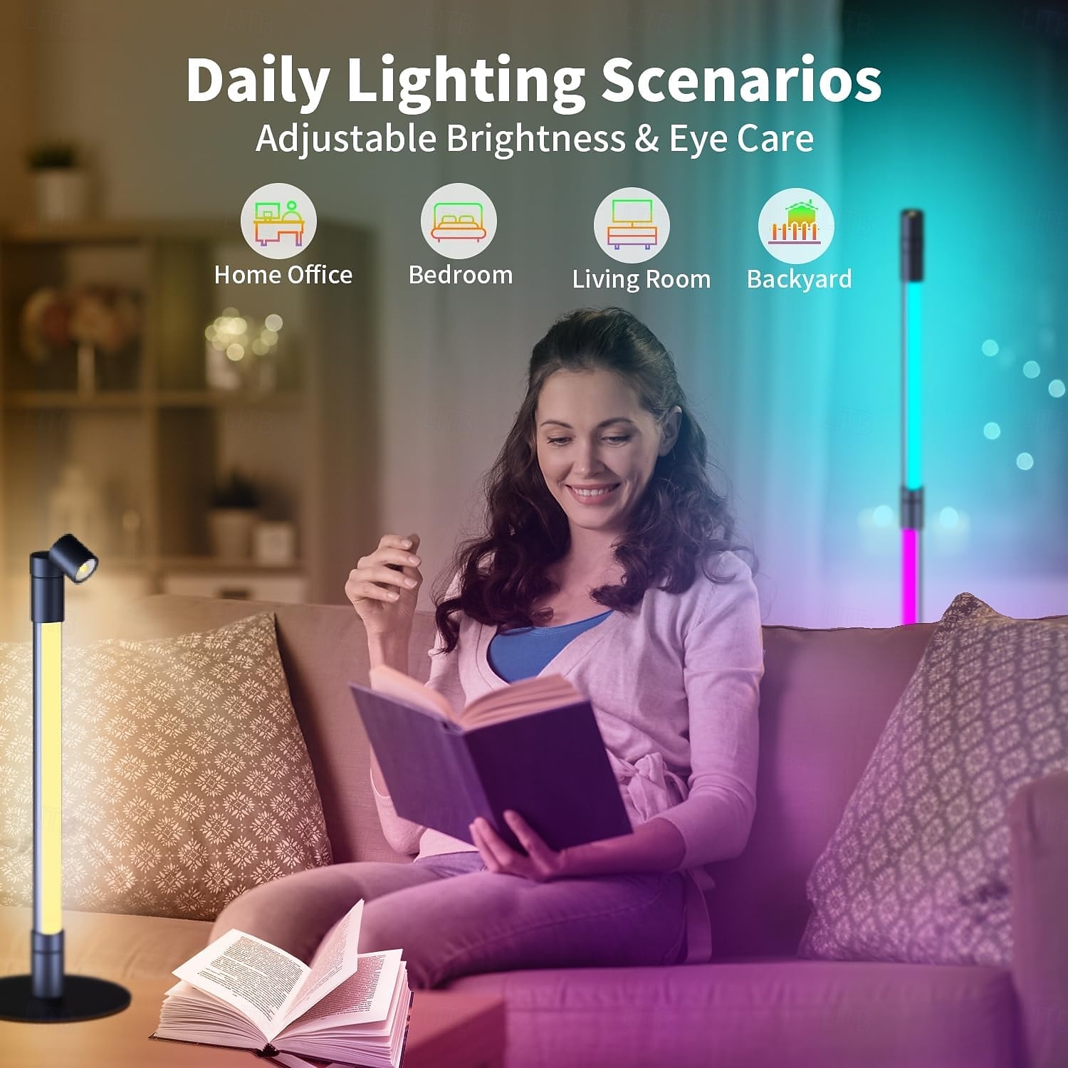 2025年 LED 充電式 RGB サウンド制御音楽レベルライトピックアップライトリズムライト音楽レベルインジケーターライト  コレクション – $99.99 –P1