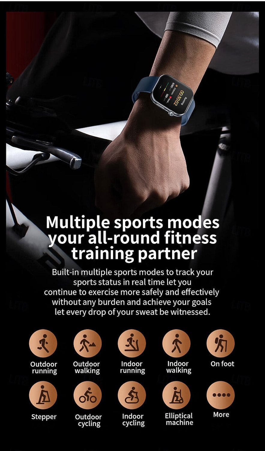 iMosi ET587 Smart Watch 1.96 inch Smartwatch Fitness Running Watch Bluetooth ECG+PPG Temperature Monitoring Pedometer Compatible with Android iOS Women Men Hands-Free Calls Waterproof Media Control 2025 - $72.99 –P16
