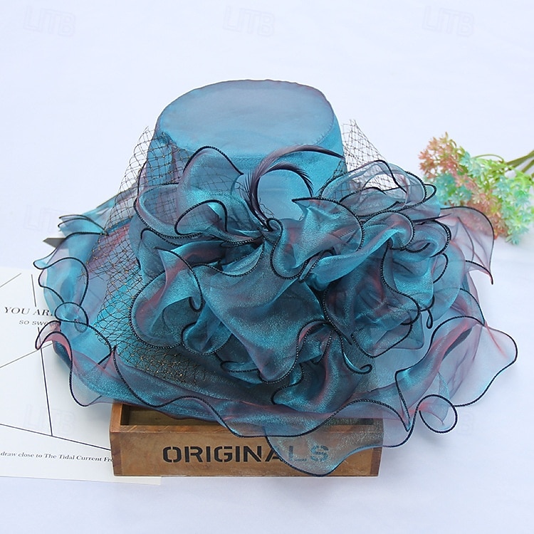 Palarie organza Oficial Plajă Elegant Cu Funde Diadema Articole Pentru Cap 2026 - $27.99 –P12