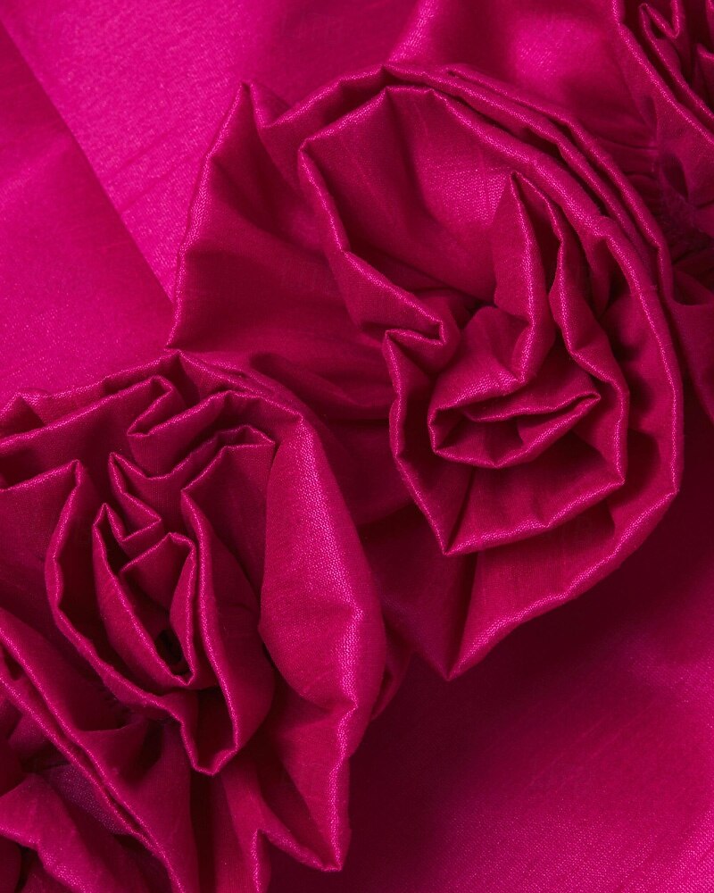 Säulen Cocktailkleider Elegantes Kleid Formelles Hochzeitskleid Tee Länge Ärmellos Off-Shoulder Rosa Kleid Satin mit Blume 2025 - $144.99 –P3