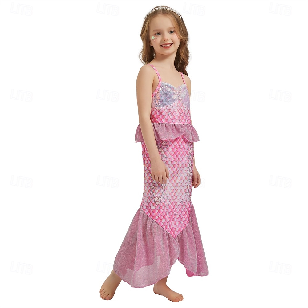 La Sirenetta Principessa Sirena Vestito Costume per festa a tema Cosplay Cosplay di film for Ragazze Bambini Carnevale Mascherata Feste Ferie del 2025 a $34.09 –P5