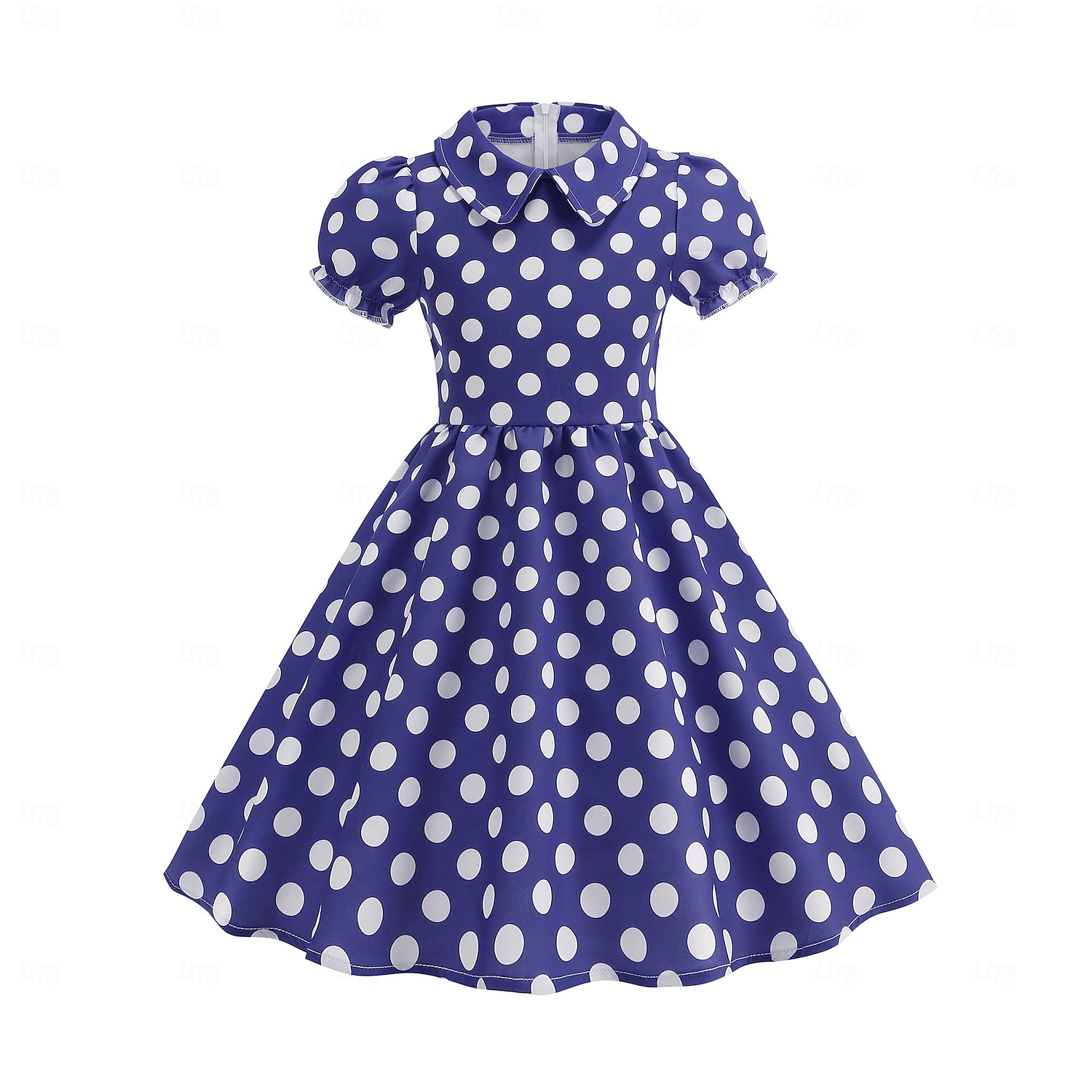 Retro / vintage Femtiotal Klänningar Swing klänning Prickiga Flickor Karnival Maskerad Dagliga kläder Möhippa Barn Klänning Hemkomstklänningar 2025 - $26.99 –P8