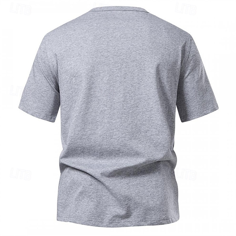 Herr T-shirt T-shirts Kortärmad tröja T-tröja Kortärmad V-slits Sommar Slät Mode Designer Grundläggande Klassisk Semester Gata Utekväll Svart Vit Ljusgrå Topp t-shirt för män 2025 - $29.99 –P7