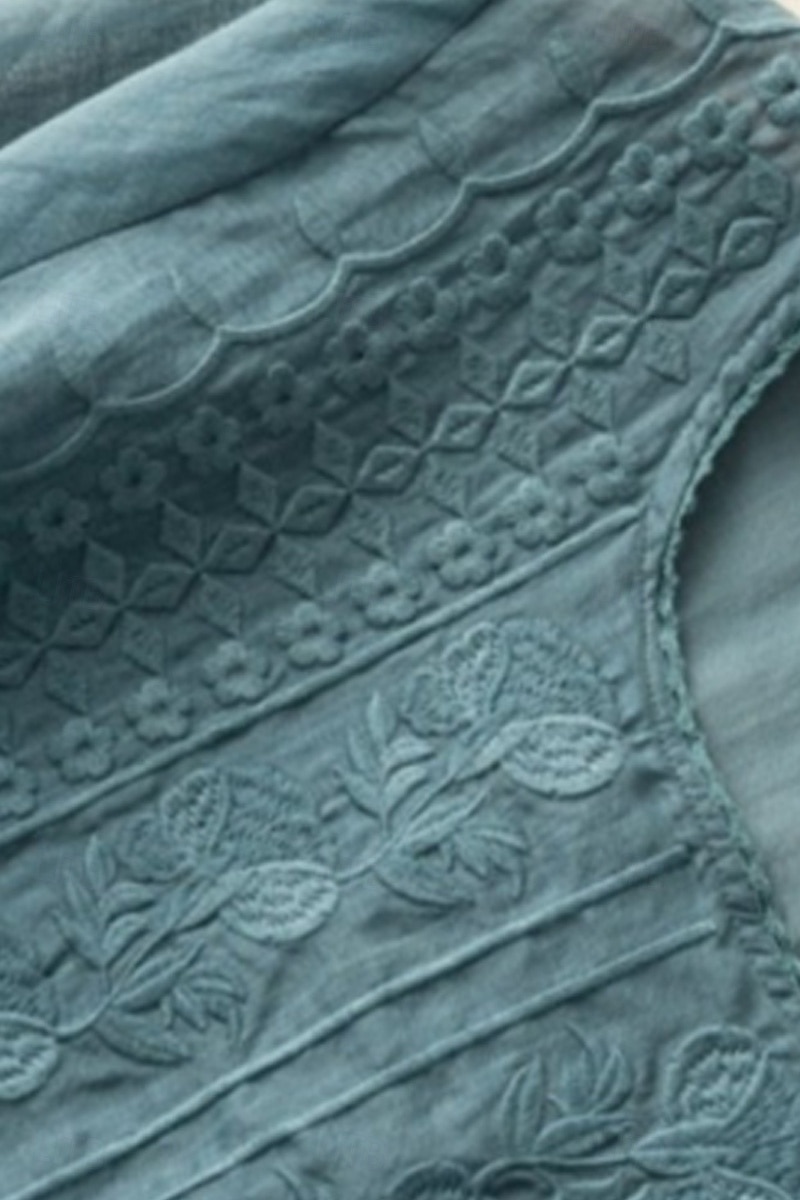 Damen Hemd Bluse Kunstbaumwollleinen Netz Einfach Modern Halbarm Rundhalsausschnitt Normale Oberteile Täglich Ferien Ausgehen Blau Weiß Gelb Purpur Khaki Sommer 2026 - $8.49 –P17