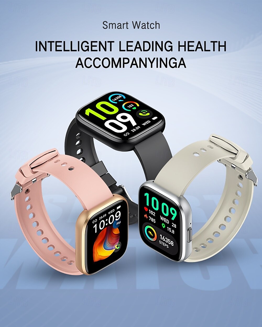 696 P114 Chytré hodinky 1.85 inch Inteligentní náramek Bluetooth Krokoměr Záznamník hovorů Měřič spánku Kompatibilní s Android iOS Dámské Muži Hands free hovory Záznamník zpráv IP 67 40mm pouzdro na 2025 - $39.99 -P1