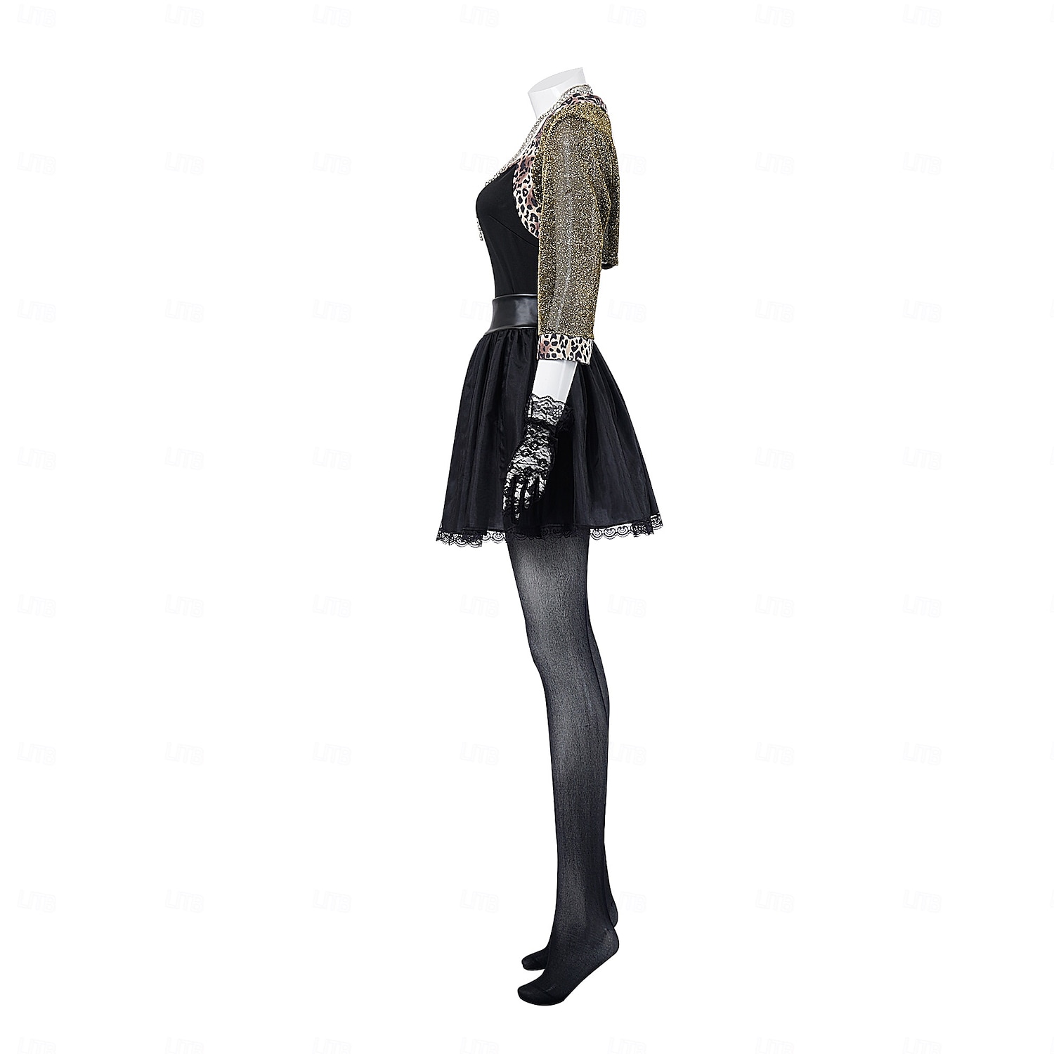 Retro / vintage 80-talet fint Cosplay-kostym Kläder Tutu Popstjärna Rocker Maskeradkläder Dam Maskerad Fest Prideparad Pride månad Vuxna Kjol Handskar Strumpor 2025 - $47.99 –P3