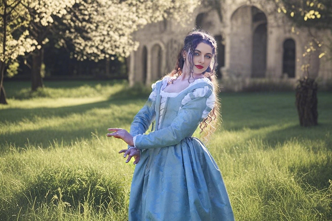 Retro Středověké Renesanční Šaty Plesové šaty Princeznovské Elfí Dámské Keltské Fantazie Královský předvečer Všech svatých Karneval Výkon Párty LARP Dospělé Šaty 2025 - $132.99 –P6