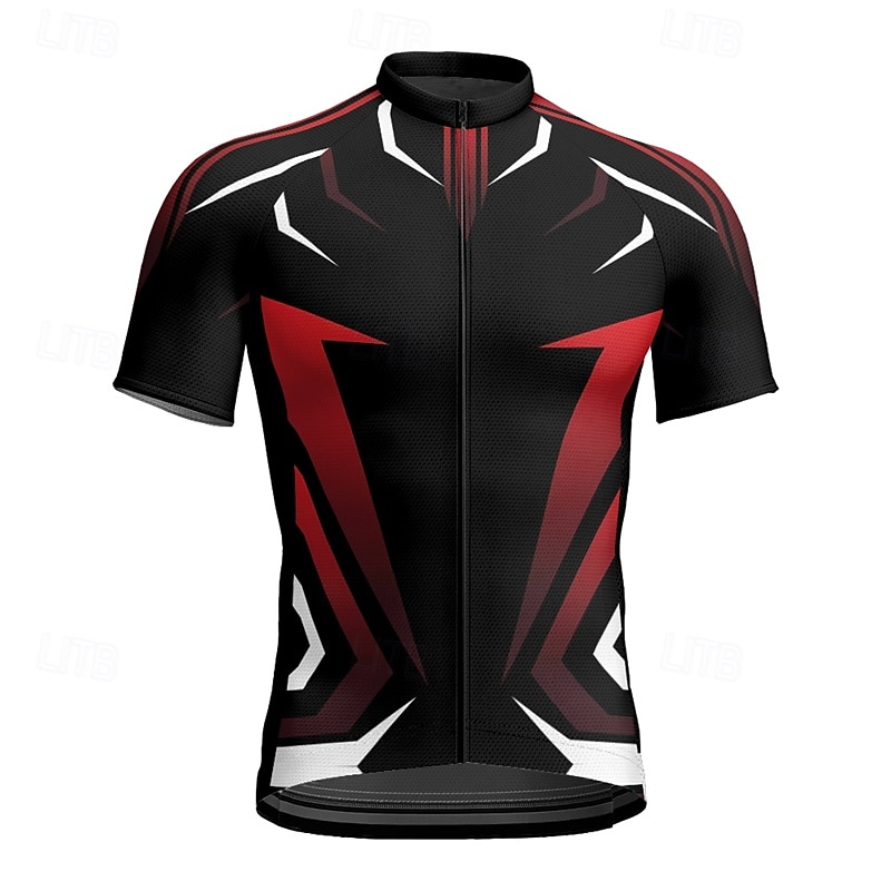 Men's Cycling Jersey Geometric Short Sleeve Bike Tee Tshirt Jersey with 3 Rear Pockets Mountain Bike MTB Quick Dry Anatomic Design Wicking Breathable Sports Yellow Red Blue Clothing Apparel 2026 - $28.99 –P5