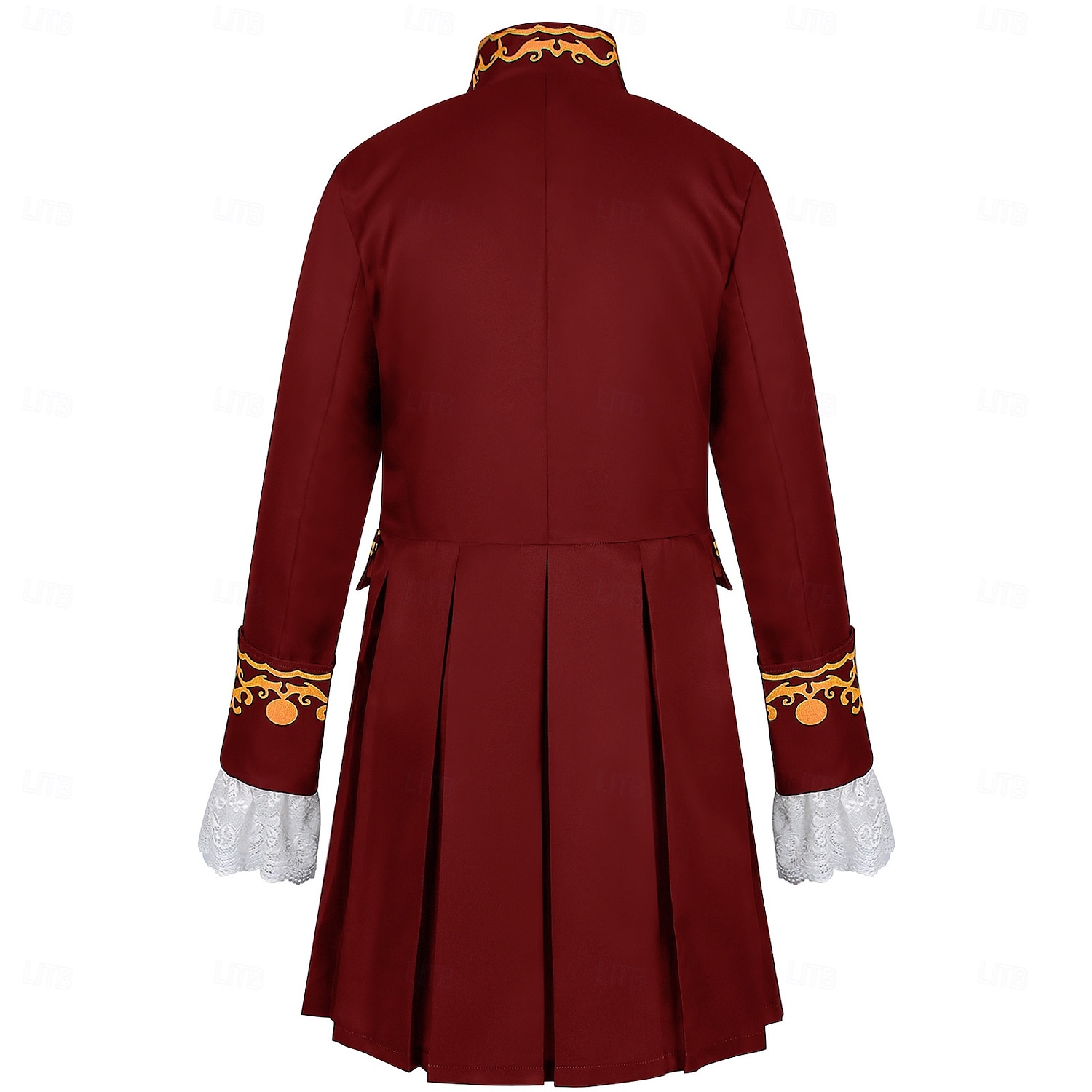 Retro / vintage Kostymer i middelalderstil Steampunk Jakke tailcoat Ytterklær Prins Adelsmann Helfarge Herre Steampunk Karneval Maskerade Fest / aften Voksne Frakk 2025 - $37.99 –P2