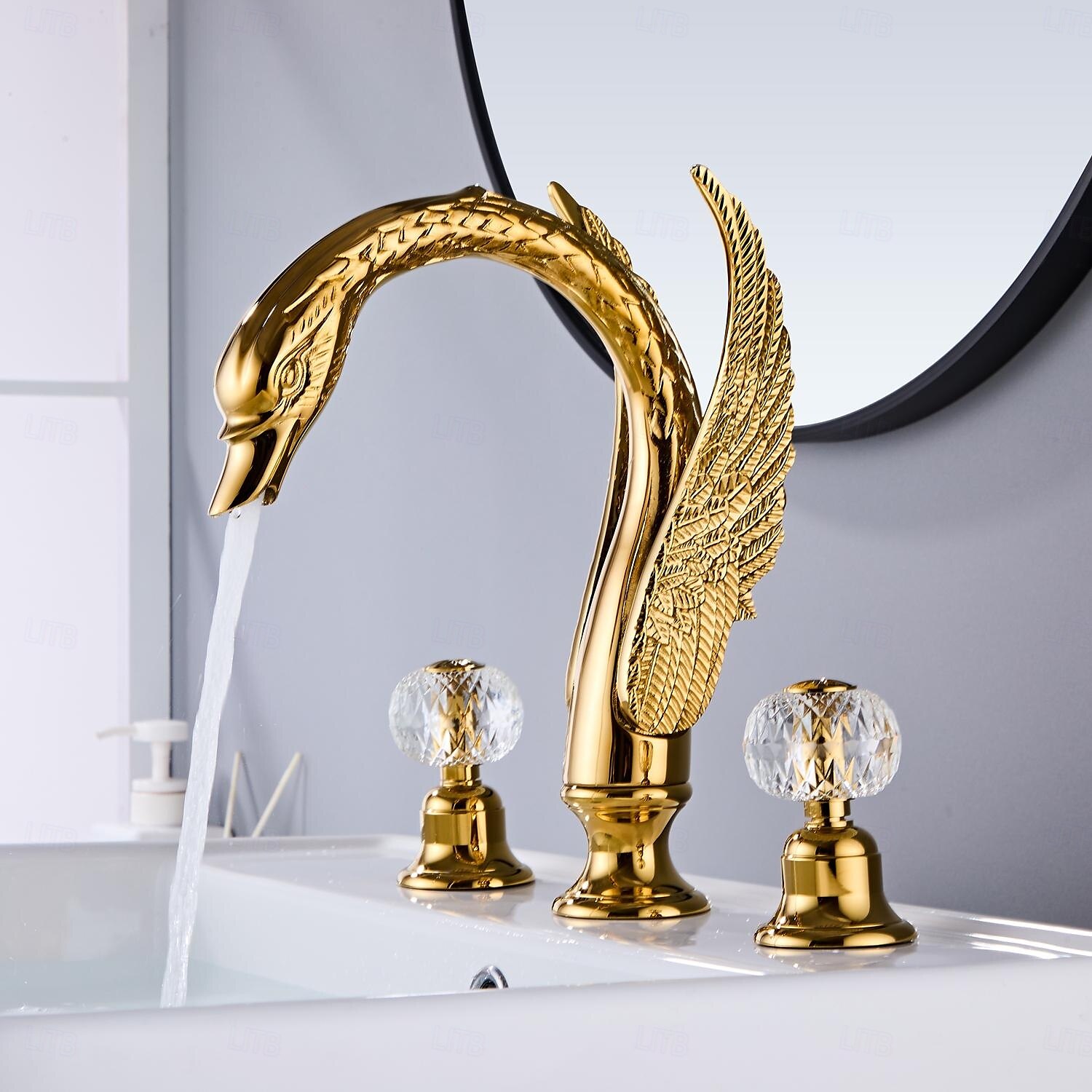 Robinet lavabo - Séparé Plaqué Diffusion large Deux poignées trois trousBath Taps de 2025 ? $404.99 –P4