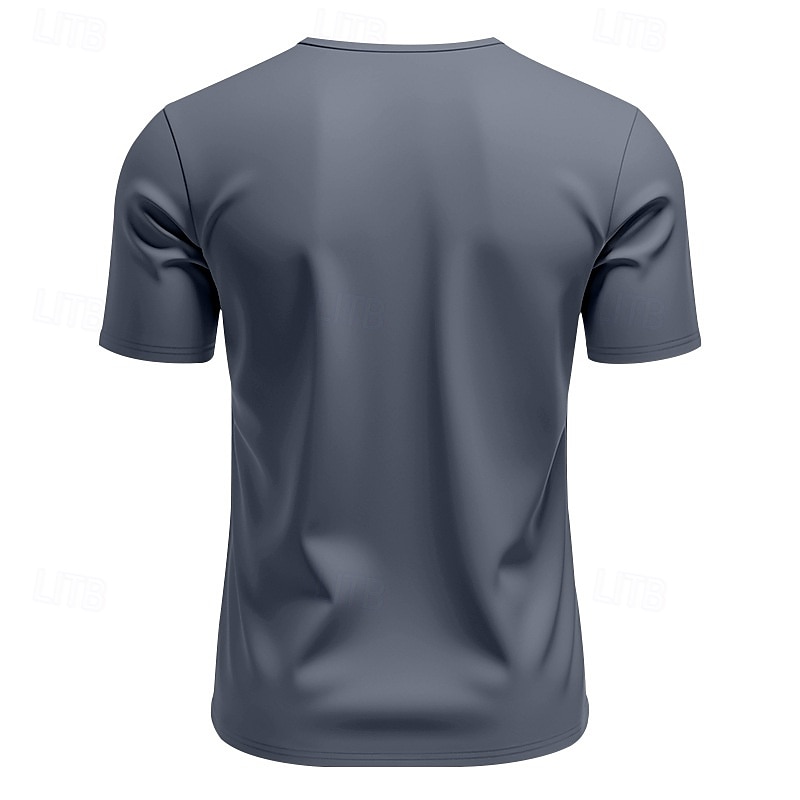 Herren T Shirt T-Shirt Kurzarmshirt Kurzarm V Ausschnitt Sommer Einfach Mode Designer Basic Klassisch Urlaub Straße Ausgehen Schwarz Weiß Orange Top T-Shirt für Herren 2025 - $20.99 –P14