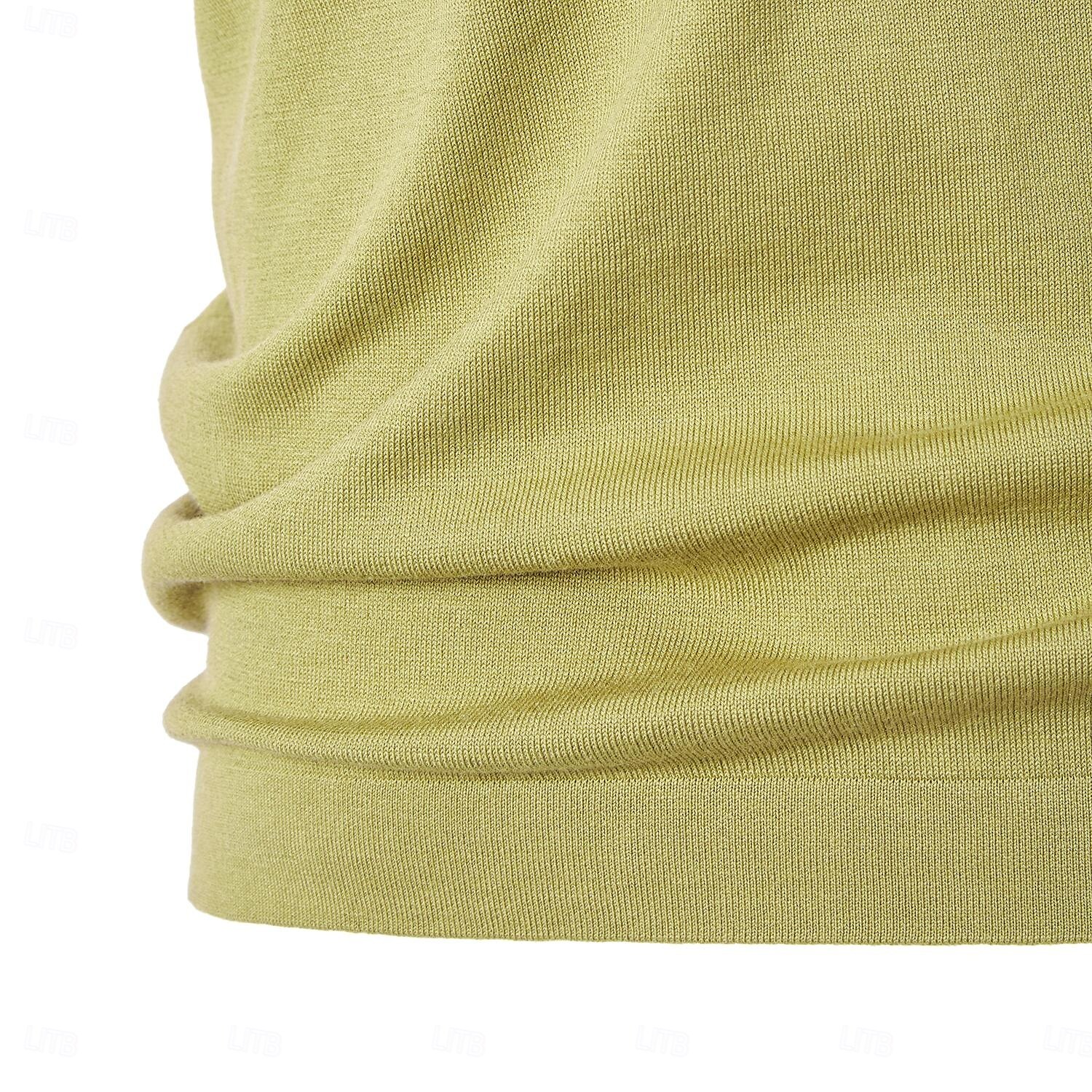 Herren Poloshirt aus Seide, Leinen und Baumwolle, Strick, Polopullover, Business, Casual, Revers, Kurzarm, formell, einfarbig, Patchwork, Knöpfe, Sommer, Schwarz, Braun, Grün, Dunkelgrau, Dunkelkaffee 2025 - $49.99 –P7