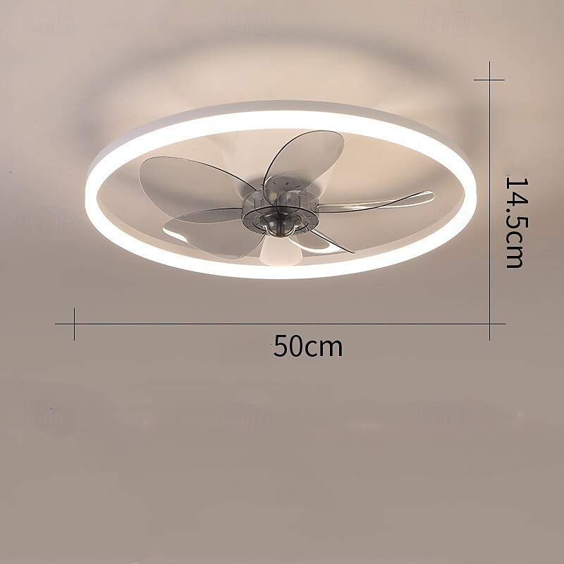 50 cm Bimbar Takfläkt Metall Akryl LED Modern 220-240V 2025 - $188.99 –P3
