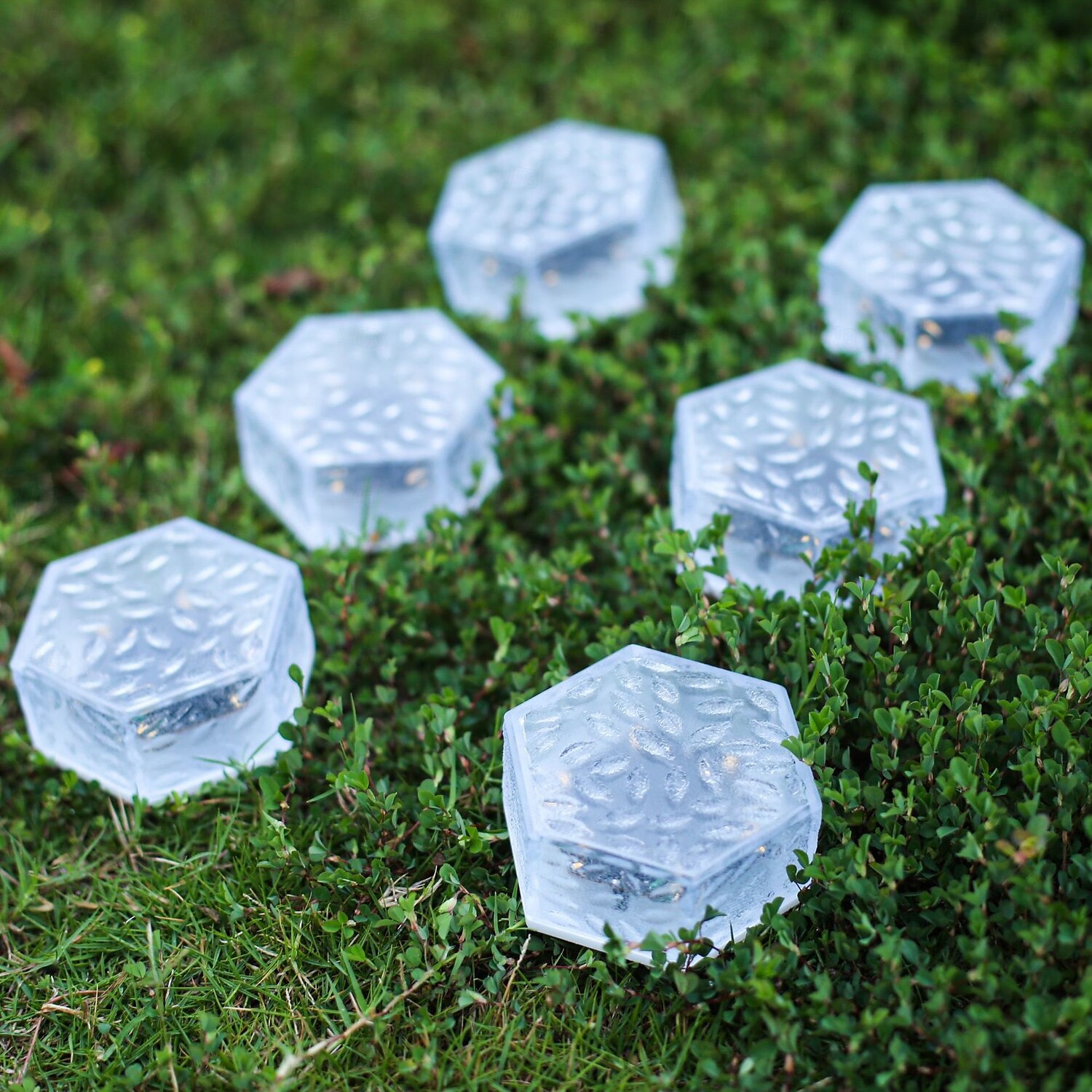 lampy solarne zewnętrzne lampy w kształcie kostek lodu wodoodporne lampy zewnętrzne, oświetlenie ścieżek, utrzymują oświetlenie ogrodu, krajobrazu, ścieżki, podwórka, patio przez 10 godzin 2025 - $9.99 –P8
