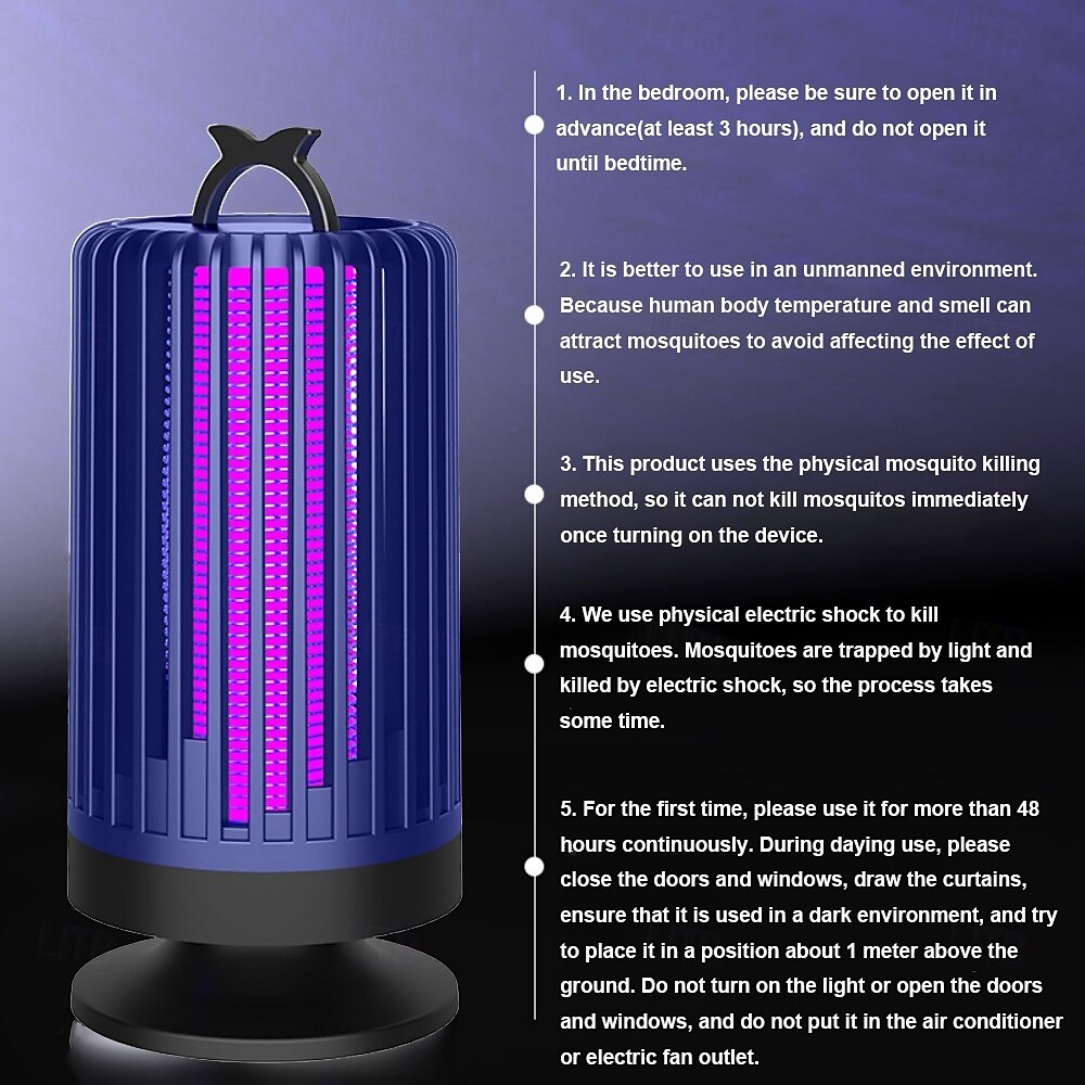Electric Mosquito Bug Zapper for Indoor Outdoor Mosquito Killer Bug Zapper Rechargeable Mosquito Zapper Fly Traps 2025 - $21.99 –P5