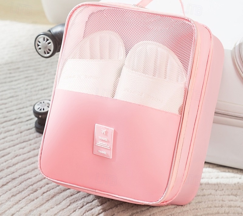 Bolsa de viaje para guardar zapatos, organizador de zapatos portátil a prueba de polvo y engrosado de 3 capas, práctico estuche de viaje. 2026 - $9.99 –P9