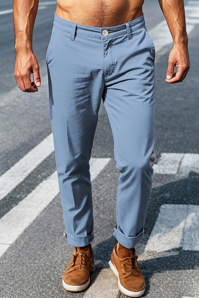 pantaloni cargo da uomo elastico in vita tasche multiple pantaloni a tutta lunghezza casual anelastico tinta unita sport all'aria aperta vita media verde militare nero kaki blu navy s m l xl xxl del 2025 a $6.59 –P1