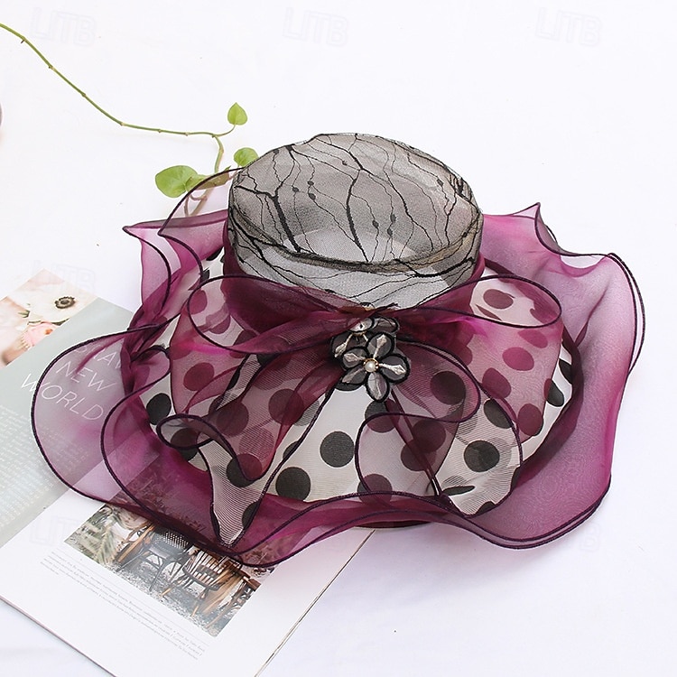 accessoire Organza Mariage Soirée Élégant Mariage Avec Tulle Casque Couvre-chef de 2025 ? $27.99 –P1