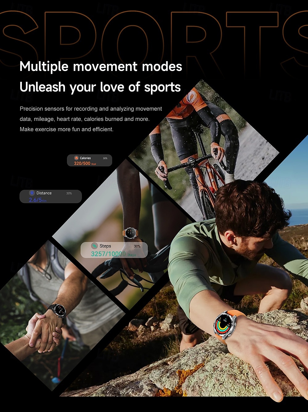 iMosi HD300 Smart Watch 1.43 inch Smartwatch Fitness Running Watch Bluetooth Pedometer Call Reminder Sleep Tracker Compatible with Android iOS Women Men Hands-Free Calls Waterproof Media Control IP68 2025 - $67.99 –P10