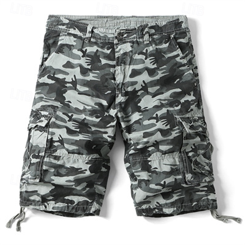 Per uomo Pantaloncini cargo Pantaloncini mimetici Shorts Pantaloncini Estivi Multi-tasche Tasca con Patta Semplice Mimetico Comodità Indossabile Lunghezza al ginocchio All'aperto Sport Quotidiano del 2025 a $27.99 –P12