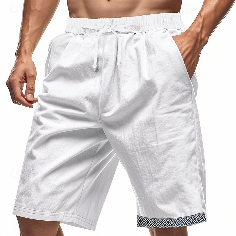 Per uomo Shorts Shorts di Lino Pantaloncini Estivi Shorts da Spiaggia Patchwork Coulisse Elastico in vita Semplice Comodità Traspirante Lunghezza al ginocchio All'aperto Quotidiano Ferie Moda Hawaiano del 2025 a $17.99 –P9