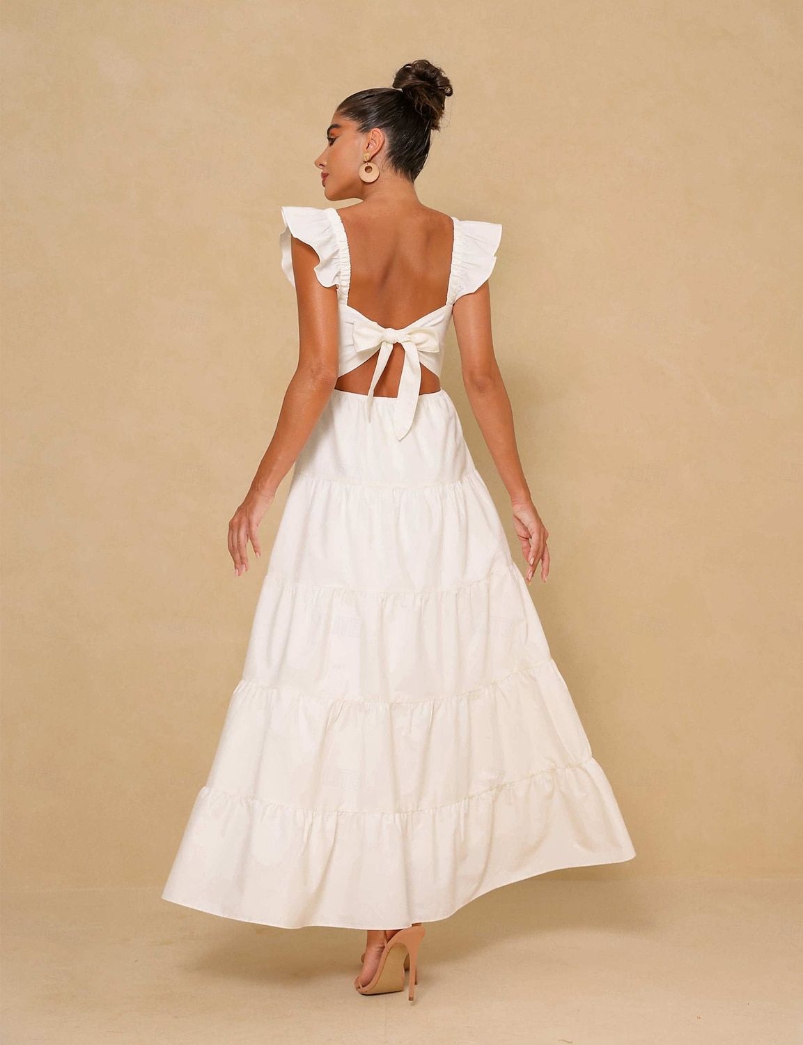 Retro Vintage Mittelalterlich Renaissance Midlänge Kleid Ausgestelltes Kleid Flattrige Ärmel Regentschaft inspiriert Damen Karneval Valentinstag Hochzeit Urlaub Alltagstauglich Erwachsene Kleid 2025 - $24.99 –P3