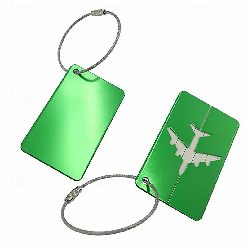 30 stuks metalen bagagelabels – reistaslabels in de vorm van een vliegtuig, zakelijk geschenk, kofferlabels voor ingecheckte bagage 2025 - $6.99 –P7