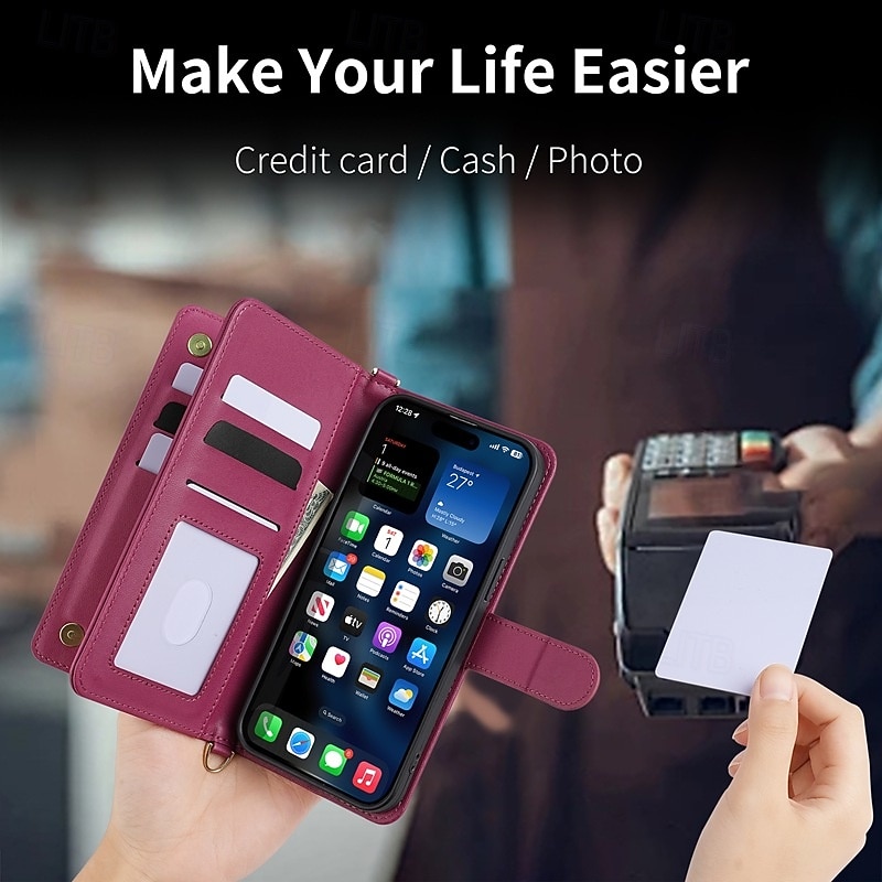 телефон Кейс для Назначение SSamsung Galaxy S25 S24 S24 ФЭ S23 Ultra Plus S22 Плюс Ультра A55 5G А35 5G A25 A15 A14 Откидная крышка со стендом с ремешком с ремешком на запястье Ретро ТПУ Кожа PU 2025 - $16.99 –P3