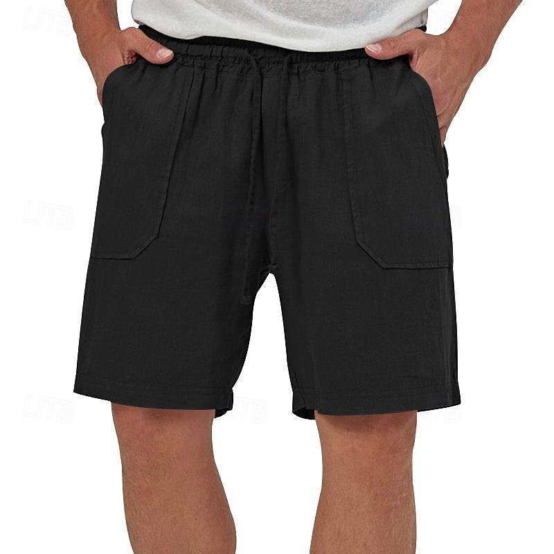 Per uomo Shorts Shorts di Lino Pantaloncini Estivi Shorts da Spiaggia Coulisse Elastico in vita Tasca Frontale Semplice Comodità Traspirante Lunghezza al ginocchio All'aperto Lavoro Quotidiano Moda del 2025 a $17.99 –P5