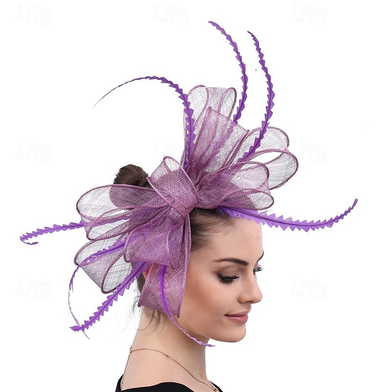 Huvudbonad sinamay Bröllop Kvällsfest Elegant Bröllop Med Keps Hårbonad Huvudbonader 2025 - $28.99 -P1