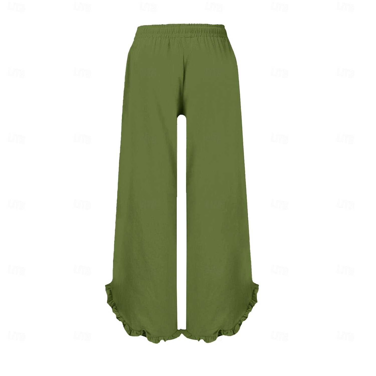 Women's Chinos Comfort Ankle-Length High Waist Solid Colored Inelastic Casual Daily Apple Green Navy-blue claret Cuticolor Summer Spring Loose Fit 2025 - $17.99 –P9