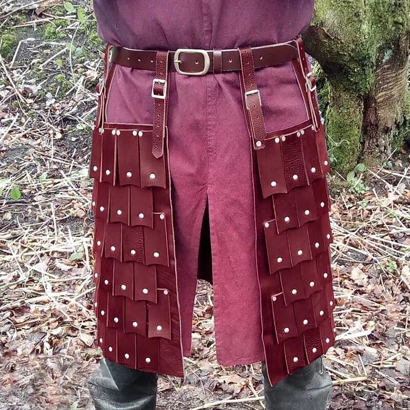 Retro Vintage Medieval Short / Mini Skirt Scottish Utility Kilts Kilts Men's Celtic Halloween Carnival Masquerade Performance Adults' Skirt All Seasons 2025 - $46.99 –P5