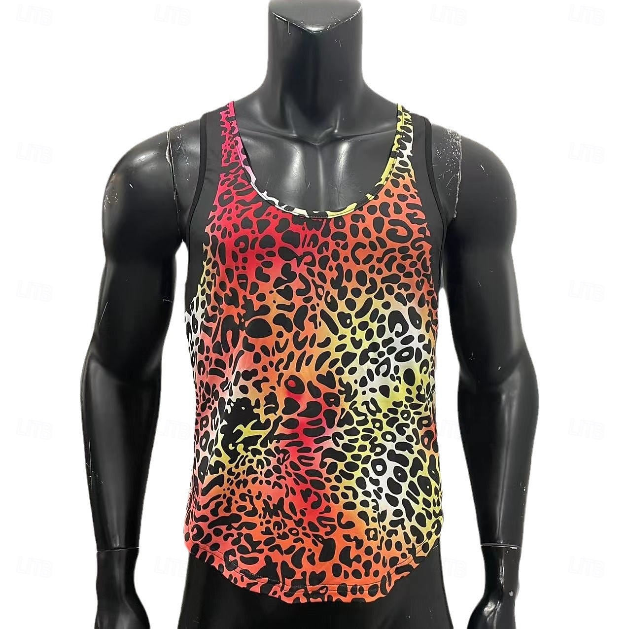 Pánské Bez rukávů Vesta Tílka Košile bez rukávů Bez rukávů Do U Léto Leopard Módní Klasické Pohodlné Výstřih ke krku Ležérní Posilovna ulice Rubínově červená Trávová zelená Top tričko pro muže 2026 - $17.99 –P6