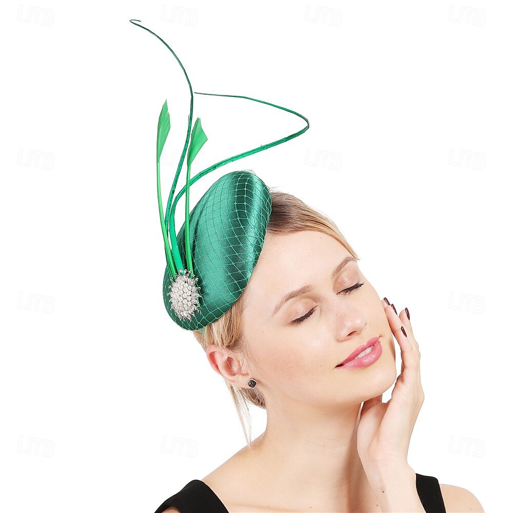 Headdress Fabric Fedora Hat Wedding Birthday Tea Party Horse Race Cocktail Elegant Vintage Cute With Floral Headpiece Headwear 2026 - $22.99 –P4
