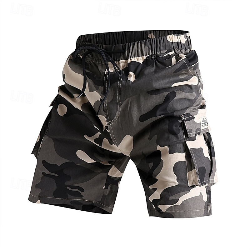 Men's Tactical Shorts Cargo Shorts Camping Shorts Camo Shorts Hiking Shorts Elastic Waist Multi Pocket Straight Leg Camouflage Moisture Wicking Wearable Knee Length Outdoor Casual Daily Fashion 2026 - $22.99 –P7