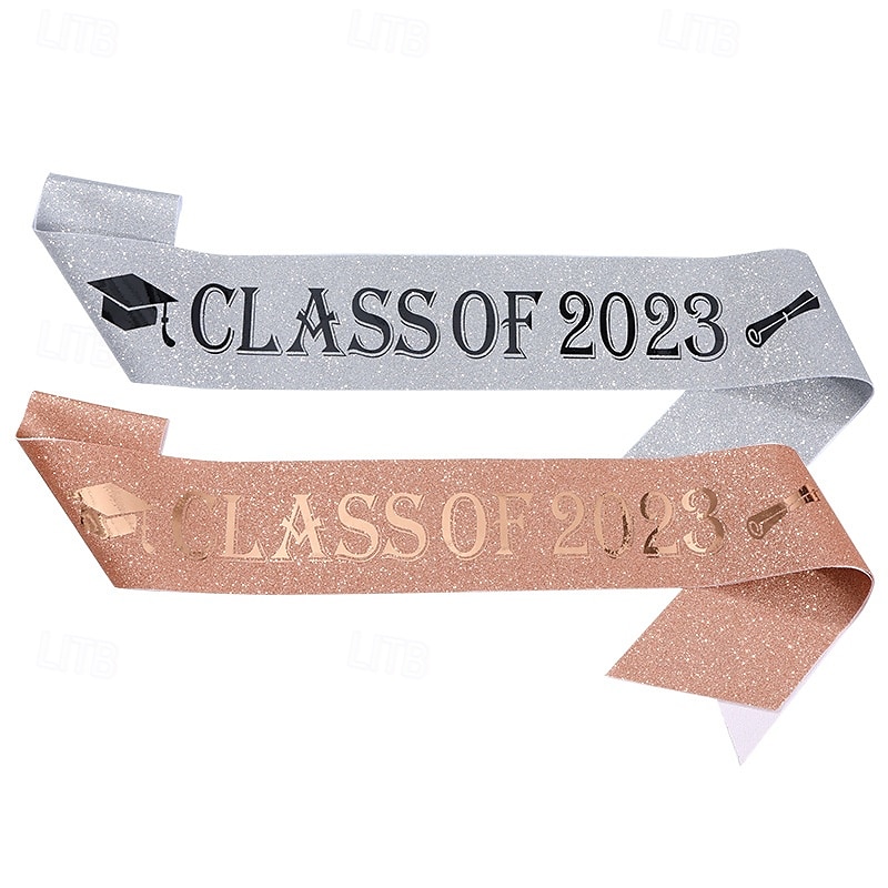 stola di laurea unisex, fascia di laurea semplice, stola d'onore per studenti, fascia in lamina d'oro con tessuto glitterato della classe del 2025, stola d'onore per cerimonia di laurea del 2025 a $4.99 –P5