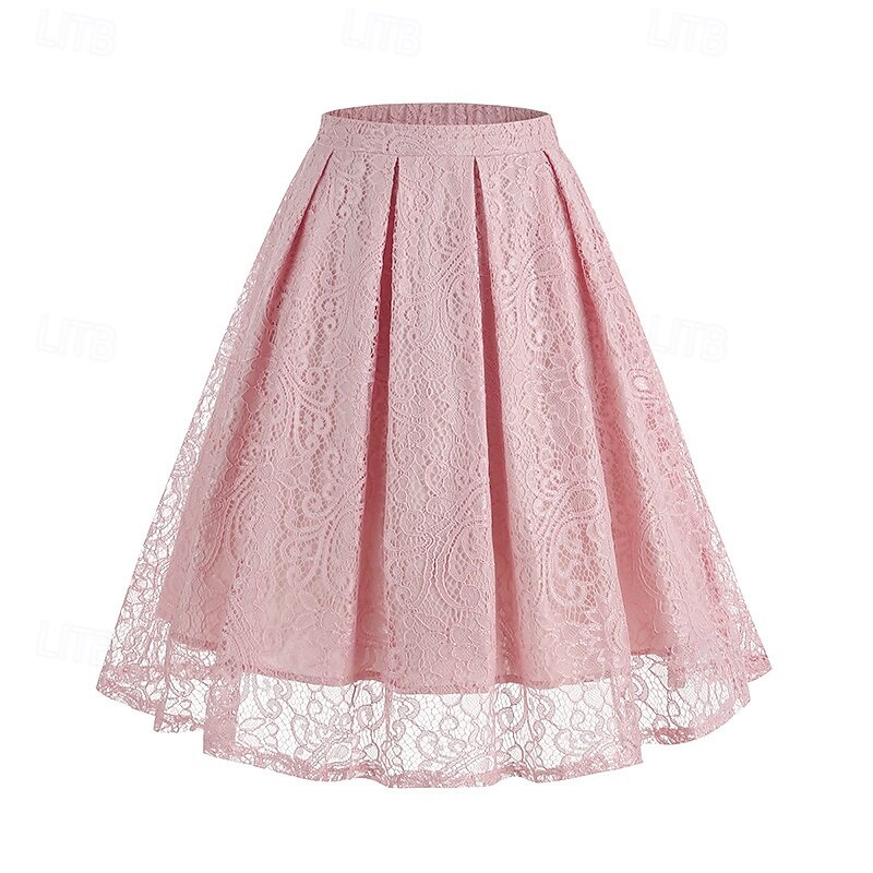 Retro Vintage 1950s Skirt Lace Women's Masquerade Daily Wear Date Bachelorette Party Adults' Skirt 2025 - $21.99 –P7