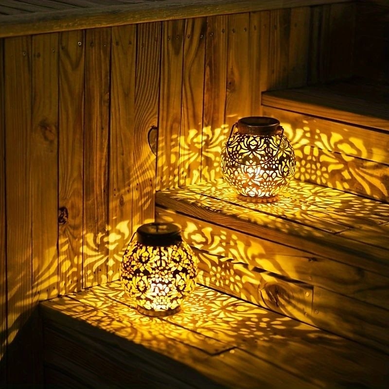 LED Solar Lights Outdoor Hanging Lantern Metal Garden Decoration LED Lights for Yard Patio Lawn Tabletop Pathway Landscape Garden Decoration 2026 - $21.99 –P2