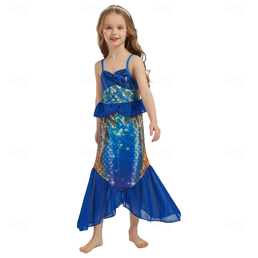 The Little Mermaid Little Mermaid Princess Mermaid Dress Theme Party Costume Cosplay Movie Cosplay for Girls' Kid's Carnival Masquerade Party Holiday 2025 - $30.99 –P6
