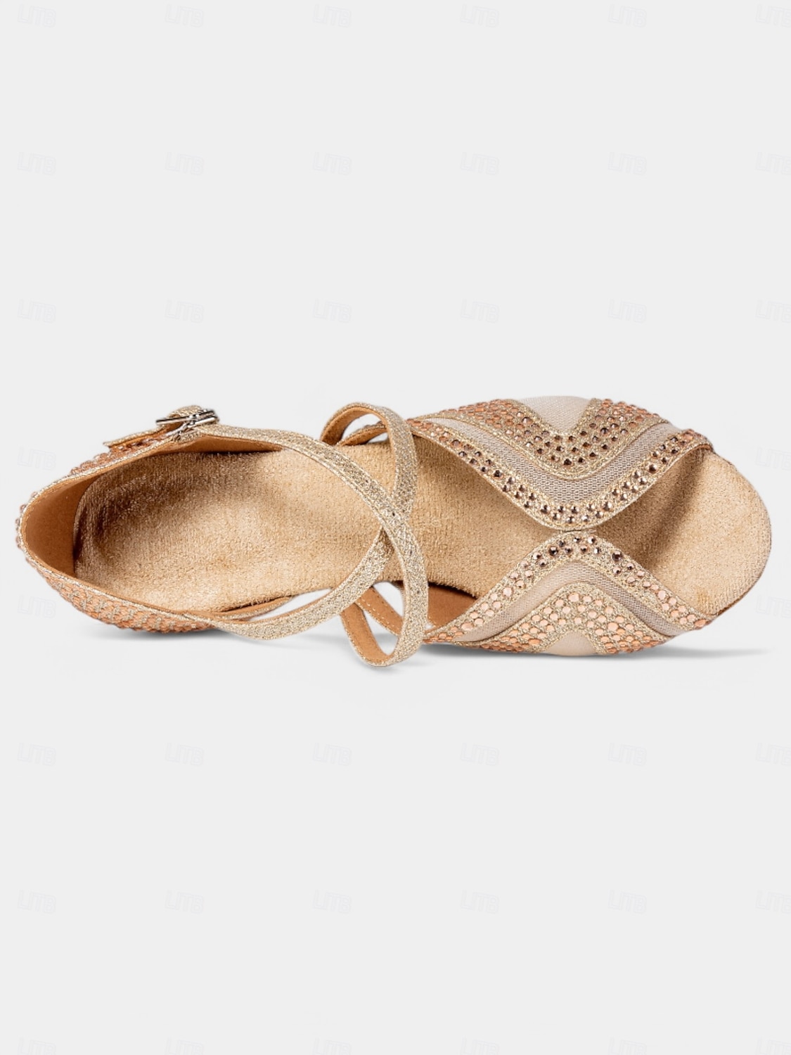 kvinners glitrende rhinestone latinske dansesko - peep toe, justerbare stropper, høyhælte ballroomsandaler for salsa, tango og ytelse 2025 - $46.99 –P1