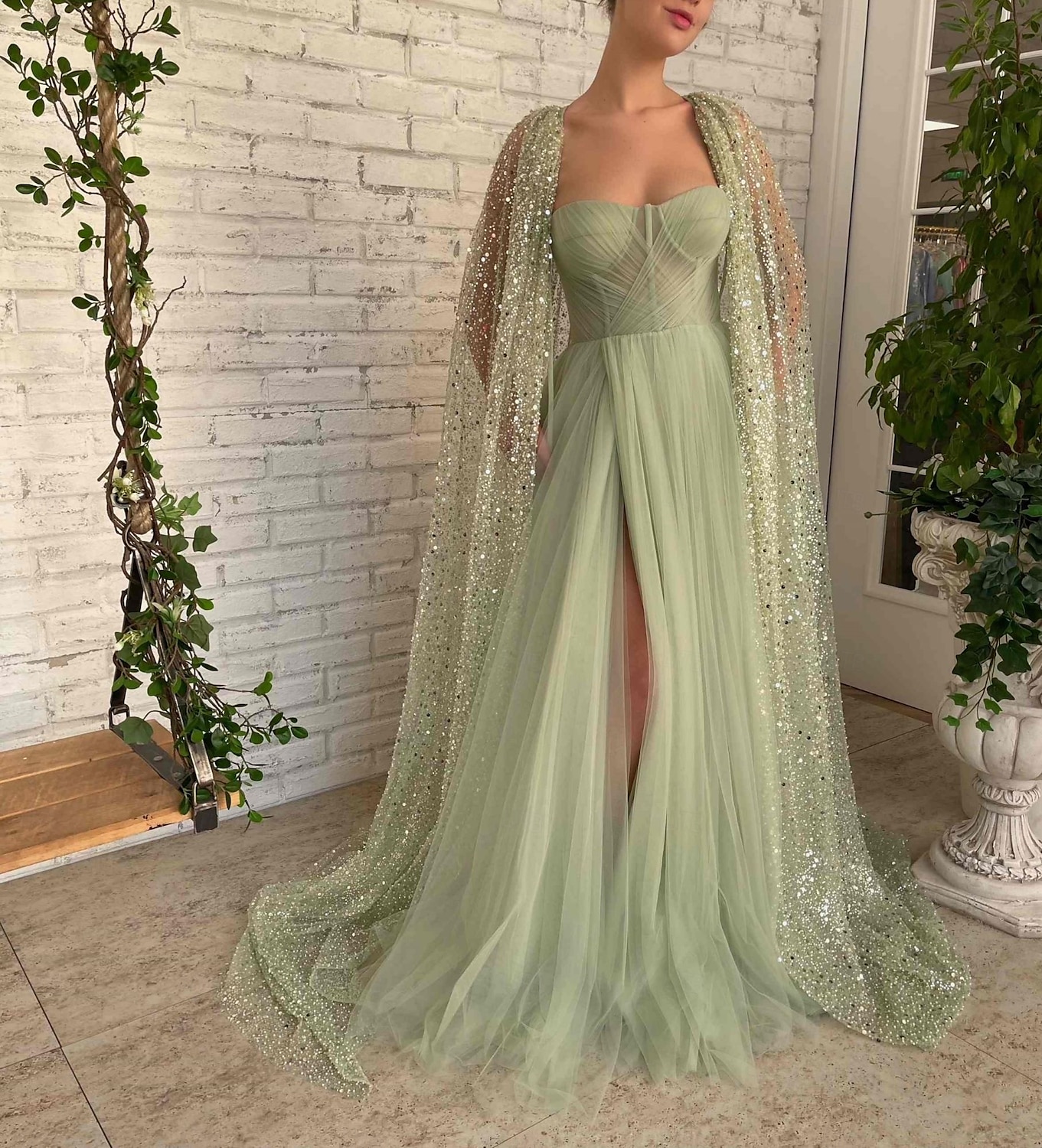 A-Linien Abendkleid Elegantes Kleid Hochzeits Schwarz-Weiß Gala Sweep  Brush Train Ärmellos Spaghetti-Träger Tüll mit Glitzer Rüschen Perlen 2025 - $201.99 –P3