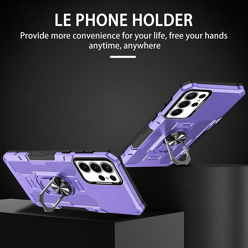 Phone Case For Samsung Galaxy S24 S23 S22 S21 Ultra Plus A55 A35 A25 A15 5G A34 A54 A73 A53 A33 A23 A13 A72 A52 A32 A22 A12 Back Cover Ring Holder Magnetic Shockproof Retro PC 2025 - $17.99 –P11