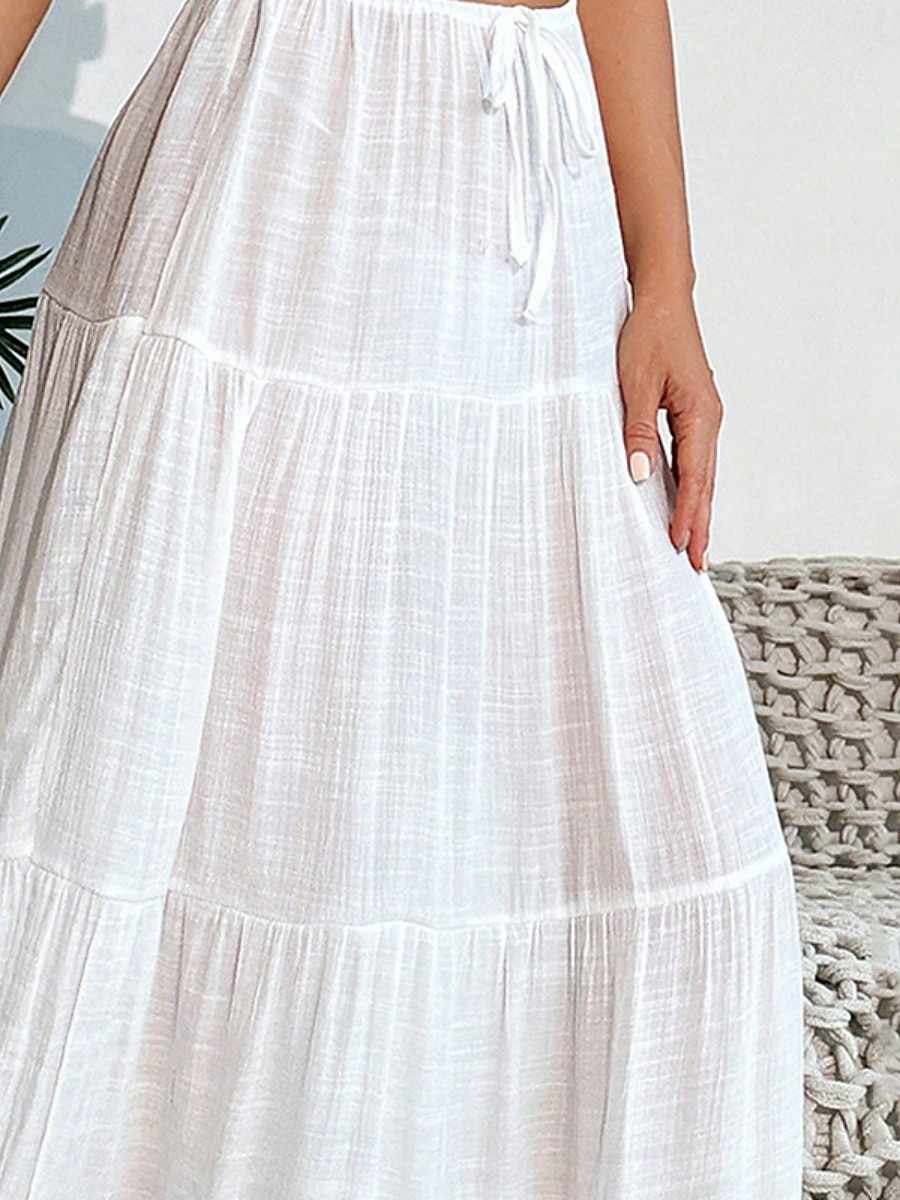 Mulheres Roupa de Banho Cobertura roupa de banho Frufru Tropical Roupa de Praia Tecido Sem Manga Fatos de banho de 2025 por $14.99 –P3