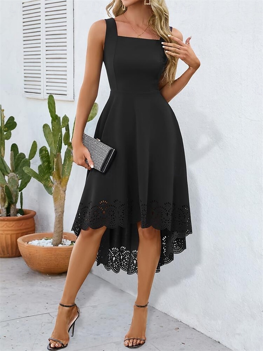 Mujer Mini vestido Vestido de graduación Vestido de Fiesta Vestido de verano Vestido lencero Elegante Moda Fiesta Invitado a la boda Fiesta de Cóctel Ajuste regular Plano Sin Mangas Correa de 2025 - $31.99 –P3