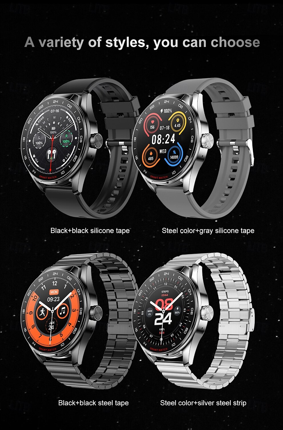 696 D9 Smart Watch 1.46 inch Smartwatch Fitness Running Watch Bluetooth Pedometer Call Reminder Sleep Tracker Compatible with Android iOS Men Hands-Free Calls Message Reminder Watches with Earbuds 2025 - $69.99 –P16