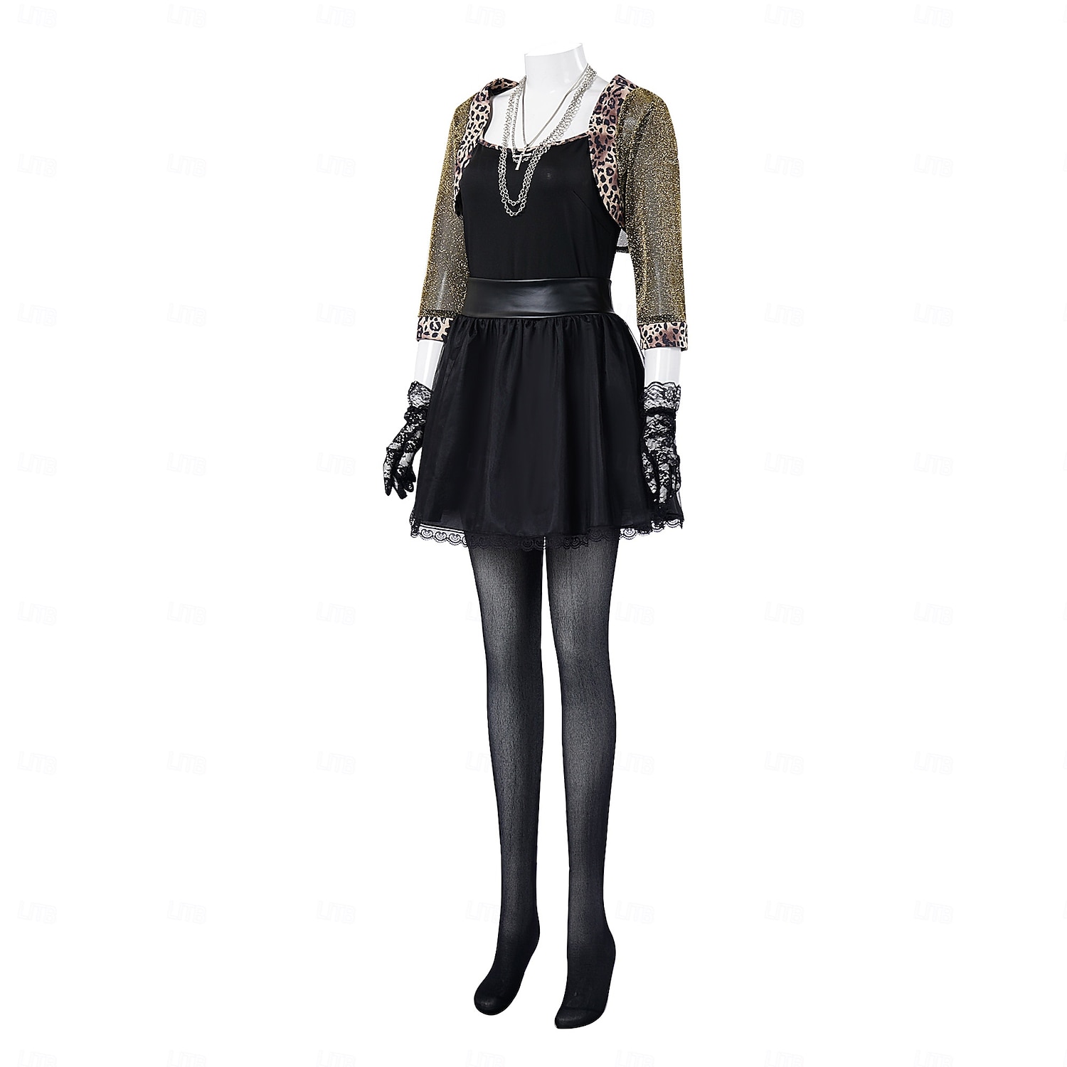 Retro / vintage 80-talet fint Cosplay-kostym Kläder Tutu Popstjärna Rocker Maskeradkläder Dam Maskerad Fest Prideparad Pride månad Vuxna Kjol Handskar Strumpor 2025 - $47.99 –P2