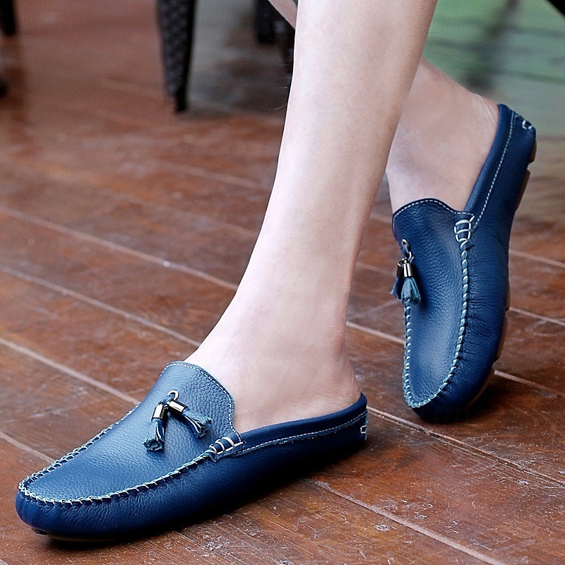 mocasini pentru bărbați din piele naturală – pantofi de șofer clasici cu ciucuri, mocasini casual confortabili pentru afaceri și purtare zilnică 2025 - $54.99 –P7