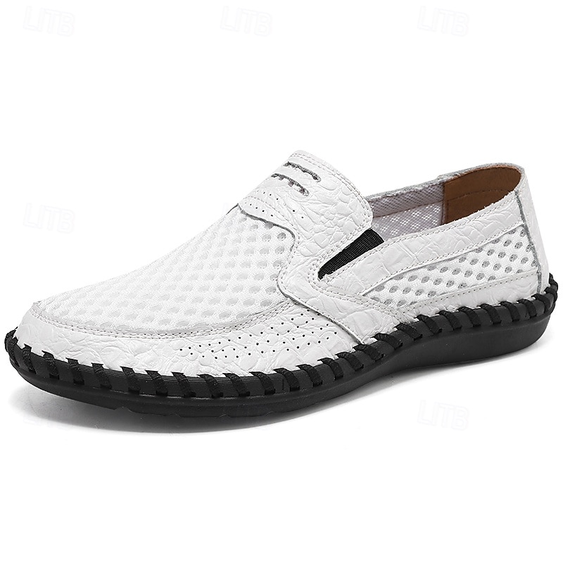 ανδρικά slip-on loafers με μοτίβο κροκόδειλου - κομψά επαγγελματικά & casual παπούτσια με ανάγλυφο σχέδιο από ψεύτικο δέρμα 2025 - $32.99 –P6
